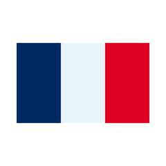 bastille day concept, france flag icon, flat style