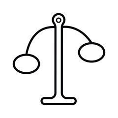 Floor clothes hanger icon vector