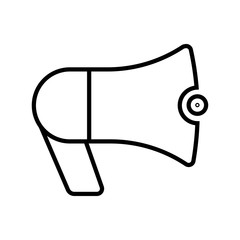 Loud Speaker Icon, Megaphone Icon Vector Illustration In hand