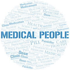 Medical People word cloud collage made with text only.