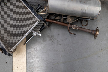 object, rusty, iron, material, construction, metal, part, car, repair, station, background, auto, technology, body, 
automobile, automotive, business, change, dealer, engine, equipment, exident, fix, 