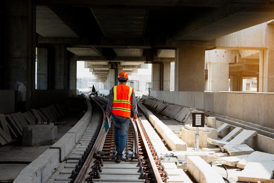 railway station in the morning