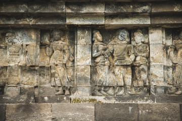 Détails 5 - Temple à Yogjakarta en Indonésie