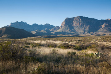 Mountain in the desert of Big Bend National Park