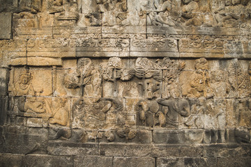 Détails - 4 Temple à Yogjakarta en Indonésie