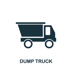 Dump Truck icon from industrial collection. Simple line Dump Truck icon for templates, web design and infographics