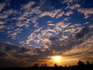 Cloudy sunset