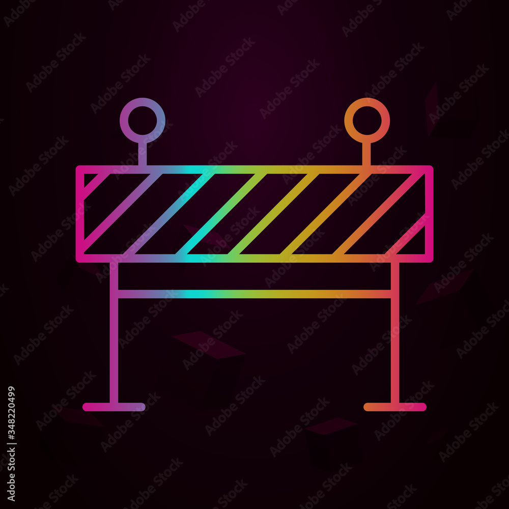 Aufkleber under construction nolan icon simple thin line, outline vector of construction icons for ui and ux, 
