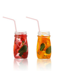 Summer fruit cocktails.