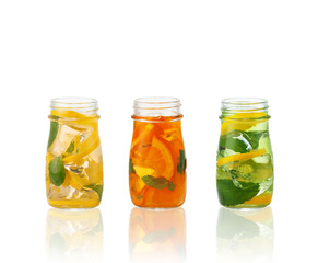 Summer fruit cocktails.