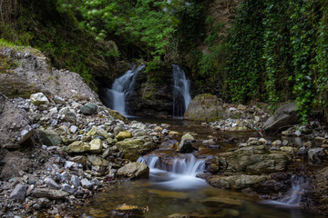 Piminoro waterfall, in the Aspromonte national park.