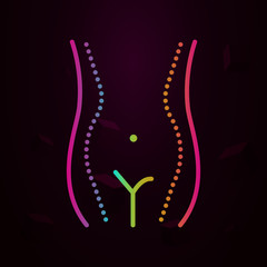 Abdominoplasty, woman nolan icon Simple thin line, outline vector of Anti age icons for ui and ux, website or mobile application