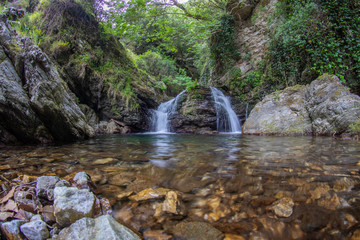 Piminoro waterfall, in the Aspromonte national park.