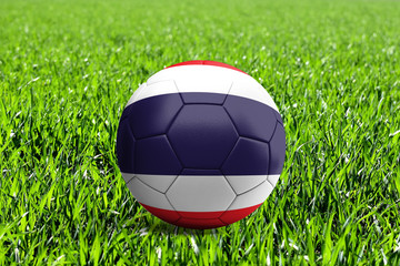 Thailand Flag on Soccer Ball
