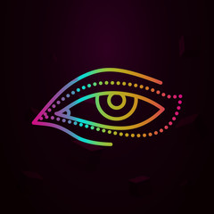 Eye wrinkle, blepharoplasty nolan icon Simple thin line, outline vector of Anti age icons for ui and ux, website or mobile application