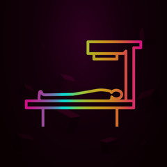 patient bed, apparatuses nolan icon Simple thin line, outline vector of Anti age icons for ui and ux, website or mobile application