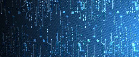 Abstract technology circuit board. Communication concept.