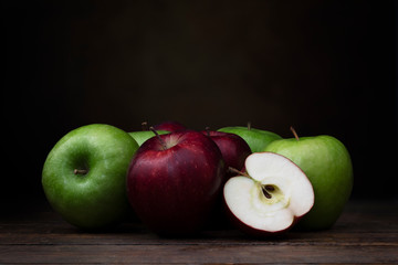 Red and Green Apples Still Life