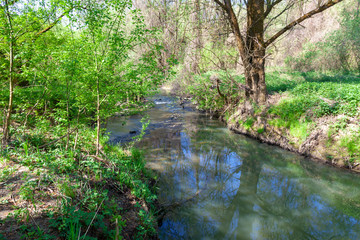 The Sutla River, a border of Croatia and Slovenia