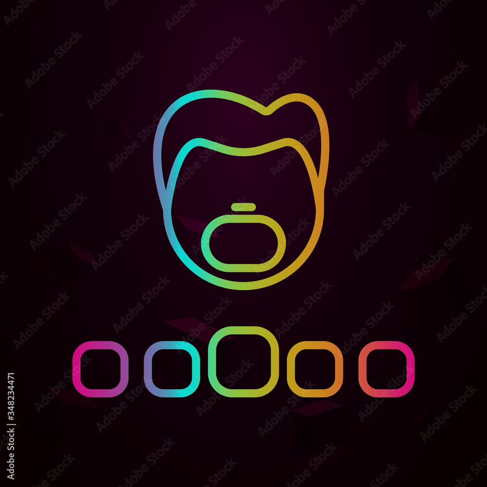 Poster filter, augmented reality, mobile, camera nolan icon simple thin line, outline vector of augmented r