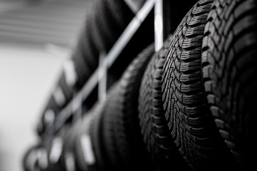 Fototapeta tire service - vulcanization - choice of tires obraz