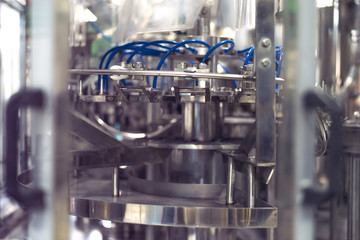 Drinking water of factory or plant production, industrial interior, water treatment plant, water purification and delivery business, combating the lack of clean water among the population