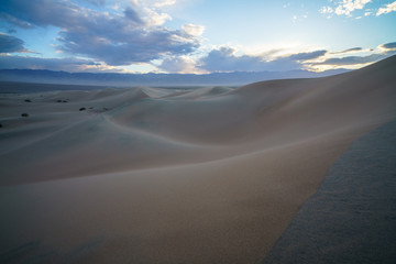 mesquite flat sand dunes in death valley national park in california, usa