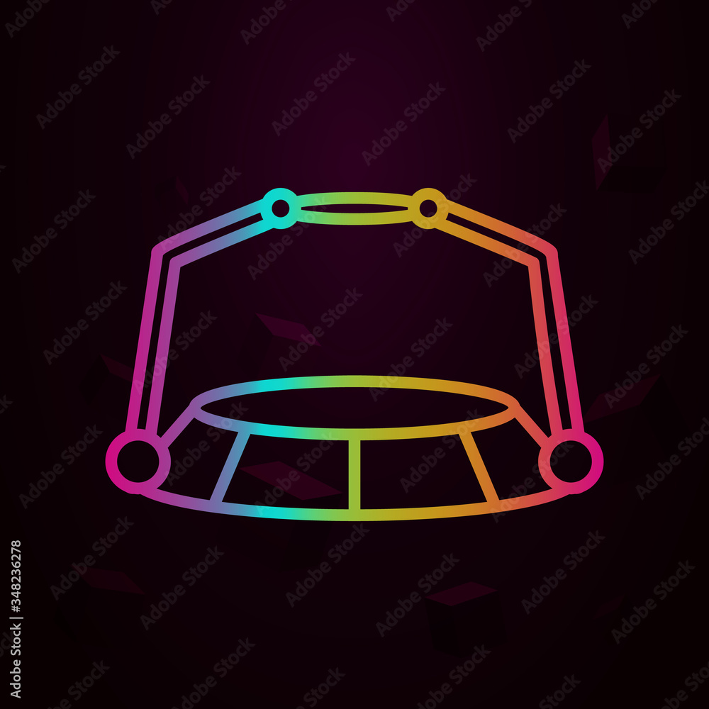 Poster vr platform, augmented reality nolan icon simple thin line, outline vector of augmented reality icon