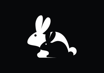 Rabbit Icon Logo Design | Creative Rabbit Logo Design