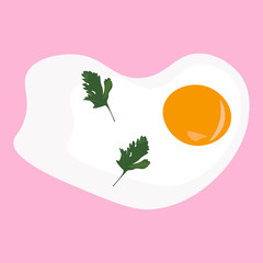 fried eggs breakfast. Healthy food in the morning