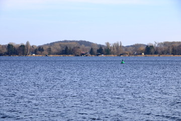 winter at Havel river in Werder (Brandenburg in Germany)