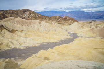 zabriskie point in death valley national park in california, usa