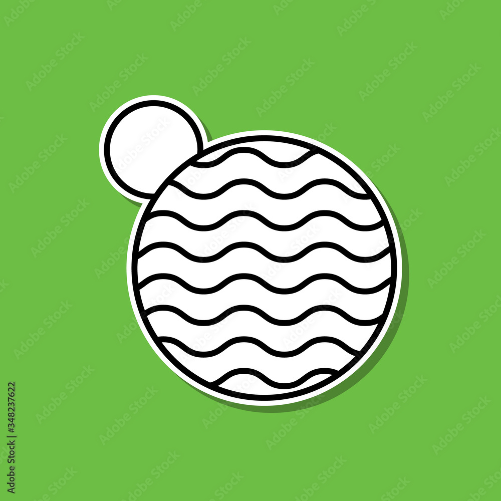Aufkleber planets sticker icon. simple thin line, outline vector of cartooning space icons for ui and ux, webs