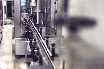 Drinking water of factory or plant production, industrial interior, water treatment plant, water purification and delivery business, combating the lack of clean water among the population