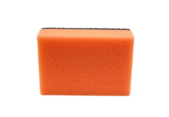 Cleaning sponge isolated on white background