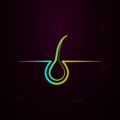 Skin, Hair nolan icon Simple thin line, outline vector of Biology icons for ui and ux, website or mobile application