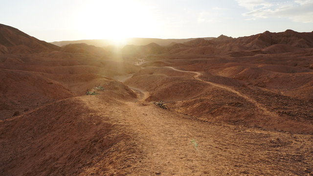 biketour through the Devil's Throat in Atacama de Chile.