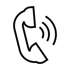phone icon, line style