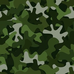 Military camouflage seamless pattern. Abstract army vector illustration