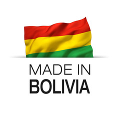Fototapeta premium Made in Bolivia - Label