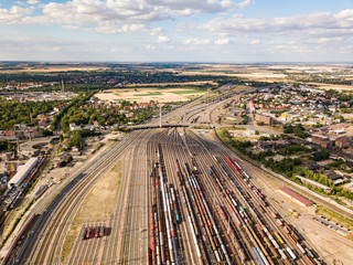 Halle an der Saale freight station, Germany