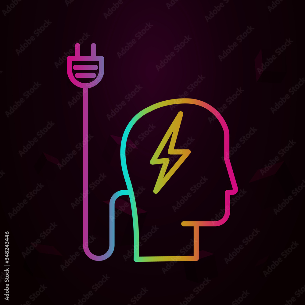 Poster had, socket nolan icon simple thin line, outline vector of business icons for ui and ux, website or 