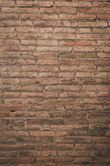 Vertical Red Brick Pattern Wall Background