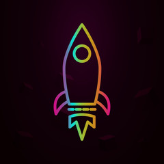 rocket, startup nolan icon Simple thin line, outline vector of Business icons for ui and ux, website or mobile application