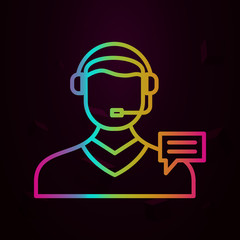 comment, consultant nolan icon Simple thin line, outline vector of Business icons for ui and ux, website or mobile application