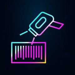 Bar code scanner, mall nolan icon. Simple thin line, outline vector of mall icons for ui and ux, website or mobile application