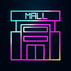 Mall, shopping nolan icon. Simple thin line, outline vector of mall icons for ui and ux, website or mobile application