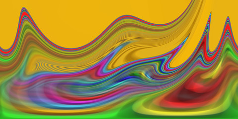 Dynamical coloured forms and lines. Abstract background with colourful waves. Beautiful modern art for multiple designs.
