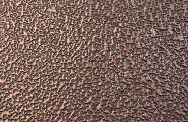 Decorative texture of copper metal.