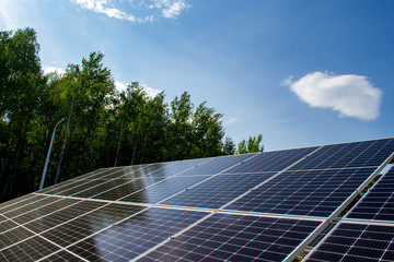 PV solar plant. Photovoltaic station